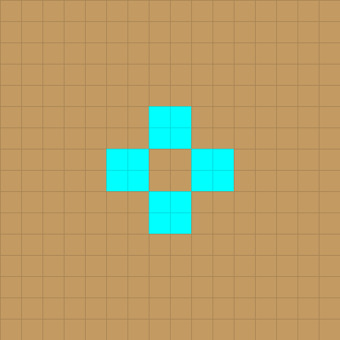 Ax1Le’s old crosshair at 1280×960, zoomed