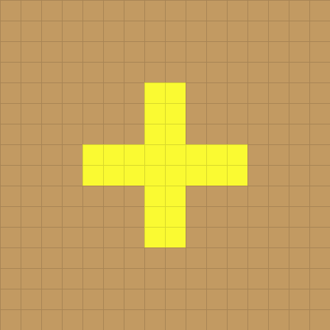 FalleN’s crosshair from the new CS2 code, zoomed