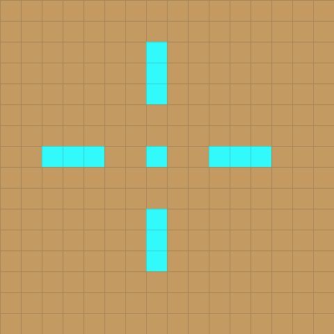 flameZ’s crosshair from the new CS2 code, zoomed