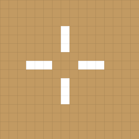 zont1x’s crosshair from the new CS2 code, zoomed